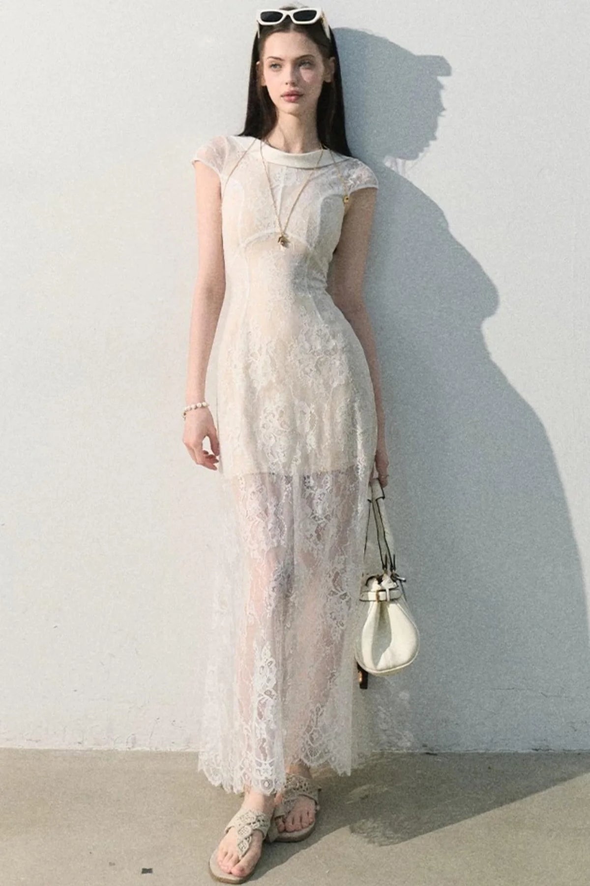 Cloud Lace Jacquard Dress
