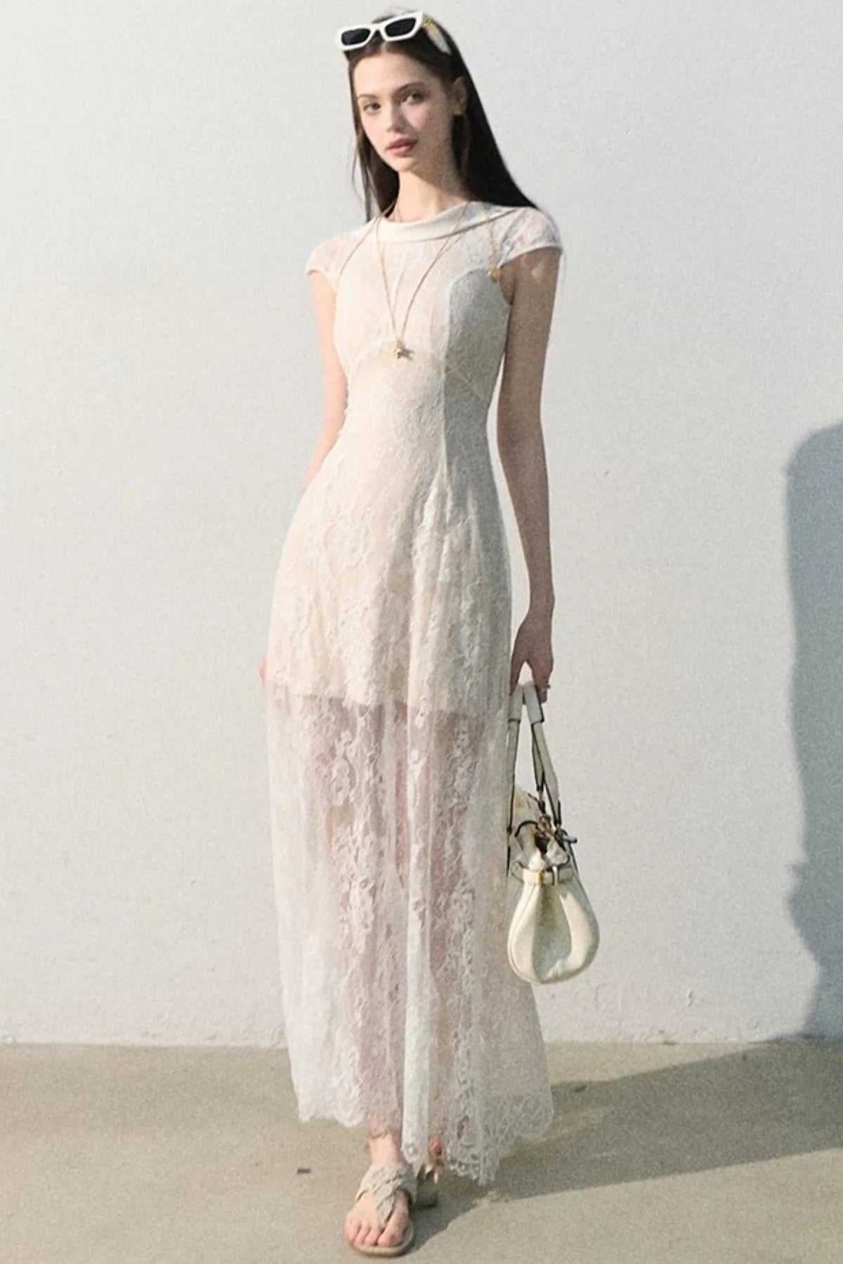 Cloud Lace Jacquard Dress