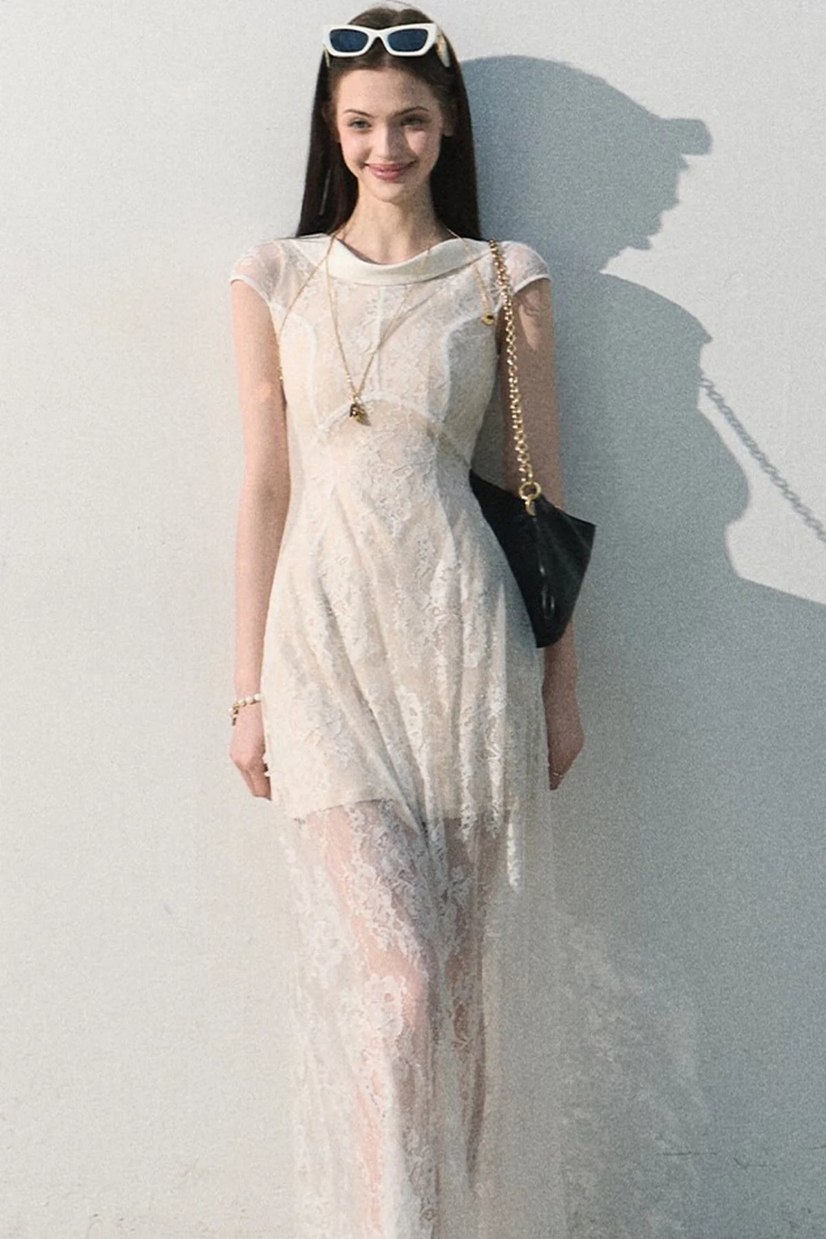 Cloud Lace Jacquard Dress