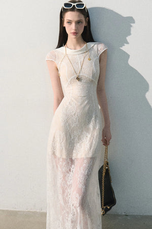 Cloud Lace Jacquard Dress