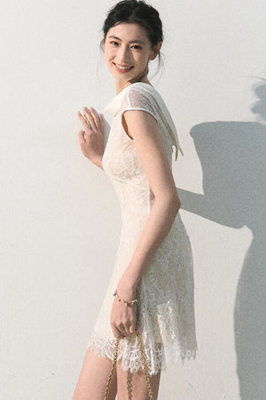 Cloud Lace Jacquard Dress