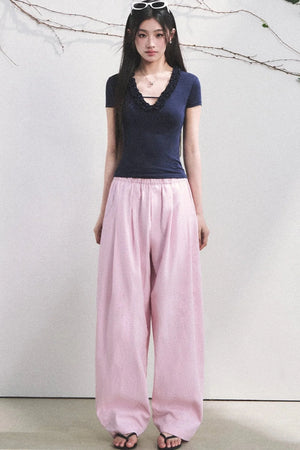 Cloud Lyocell Ruffled Blouse