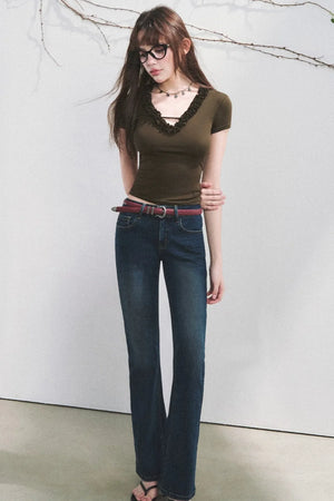 Cloud Lyocell Ruffled Blouse