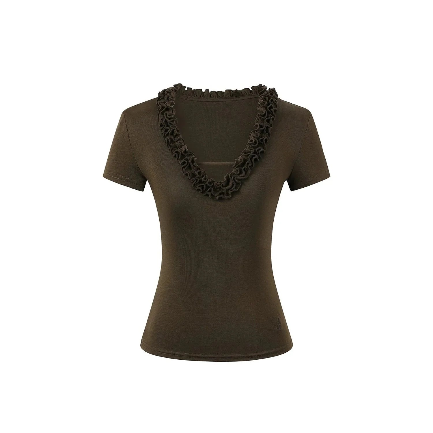 Cloud Lyocell Ruffled Blouse