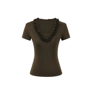Cloud Lyocell Ruffled Blouse