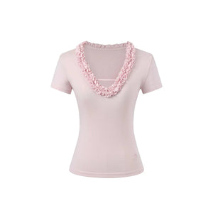 Cloud Lyocell Ruffled Blouse