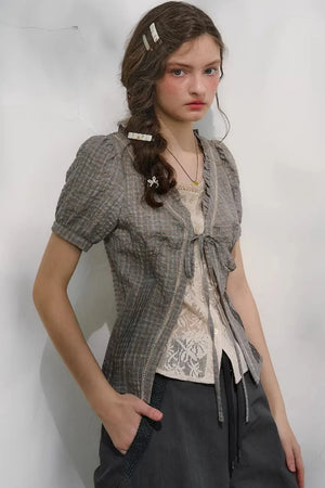 Cloud Peony Lace Blouse