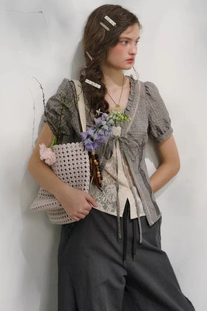 Cloud Peony Lace Blouse