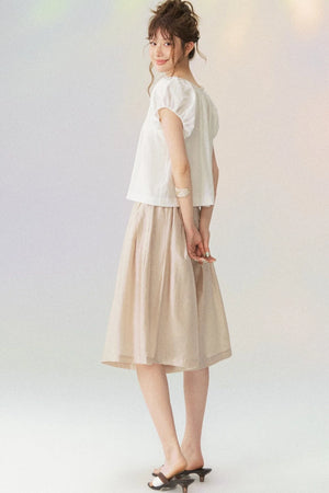 Cloud Puff Sleeve Short-Sleeved Shirt