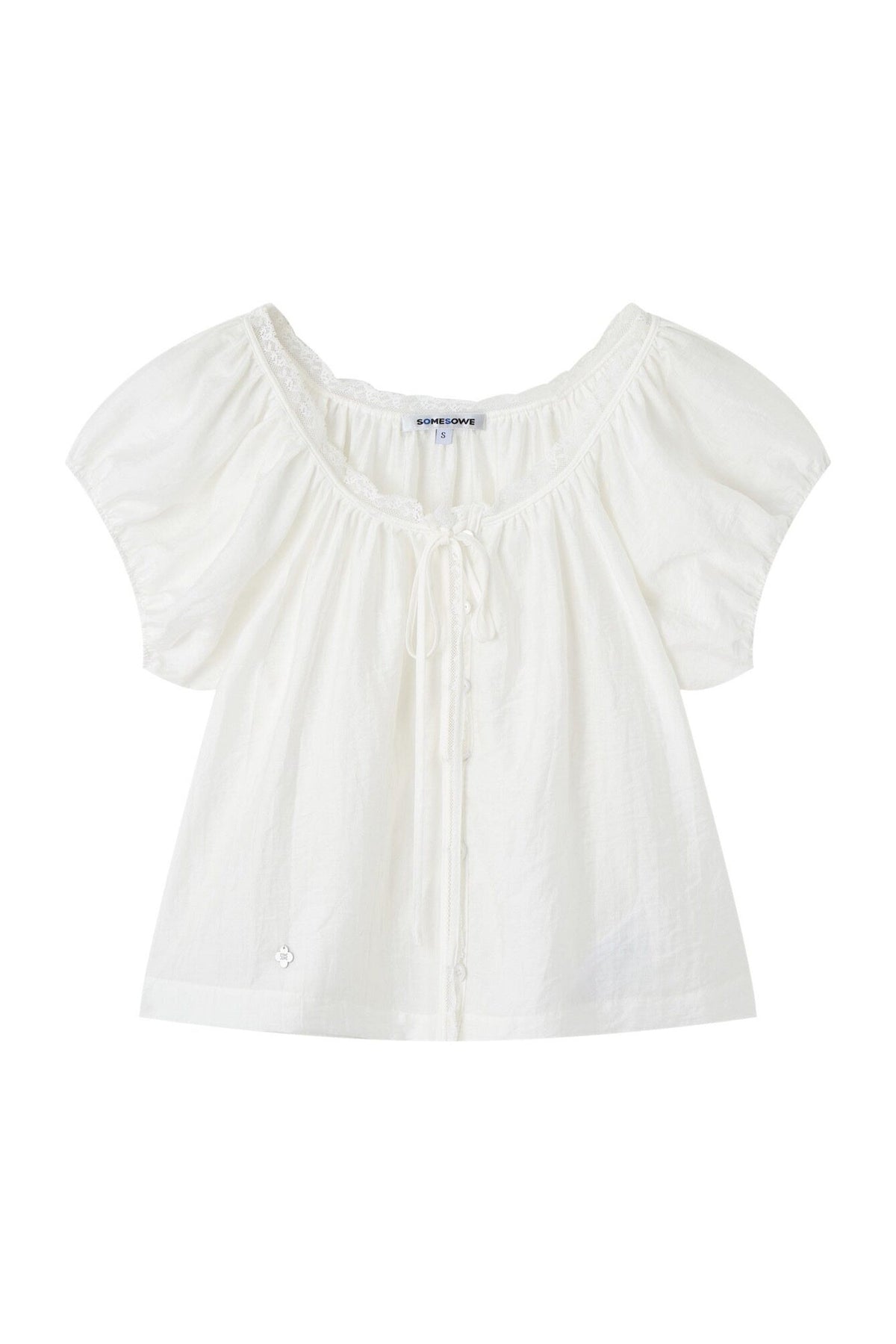 Cloud Puff Sleeve Short-Sleeved Shirt