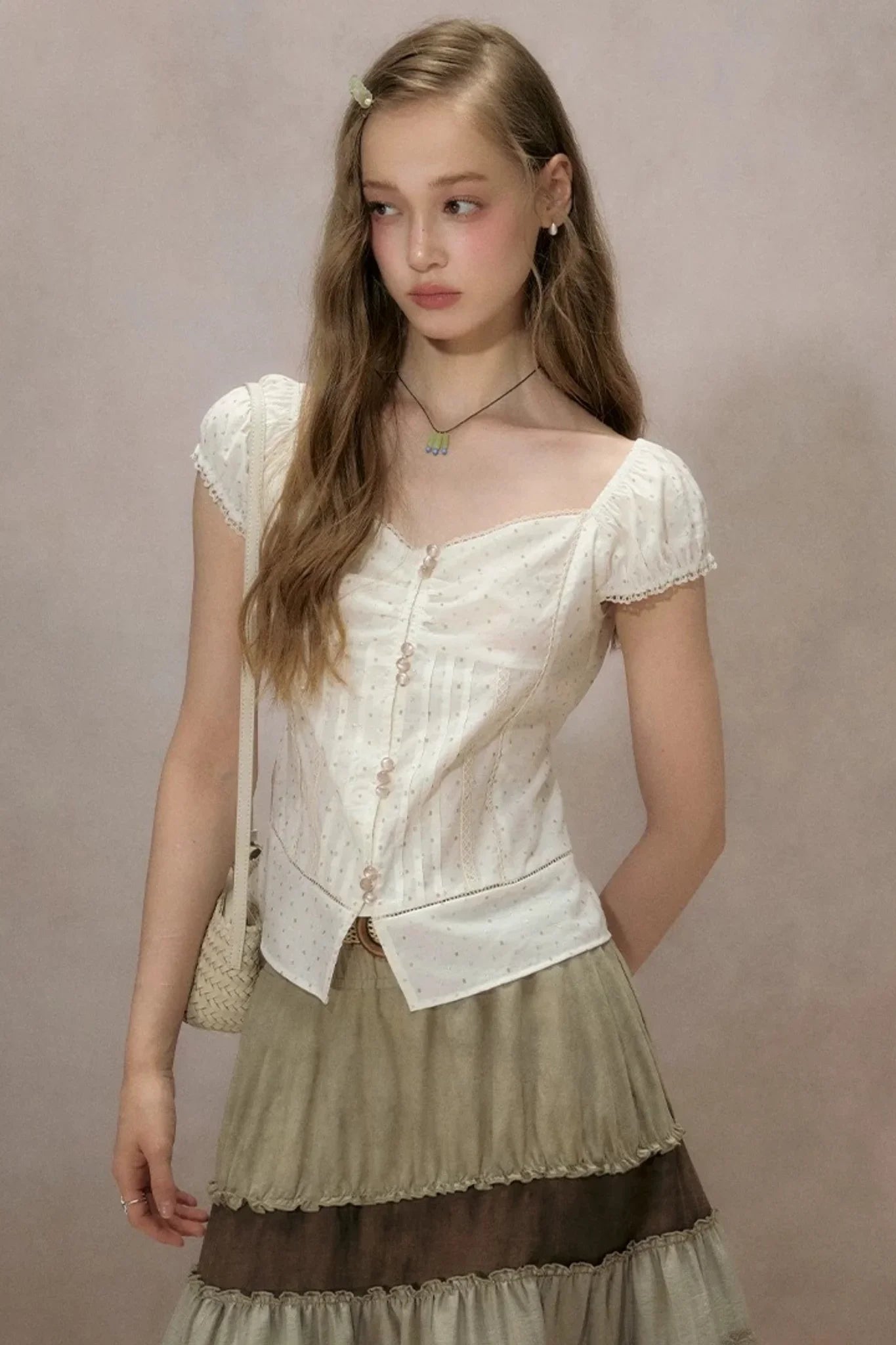 Cloud Starlight Lace Blouse