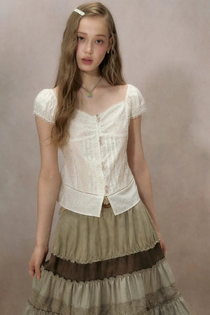 Cloud Starlight Lace Blouse