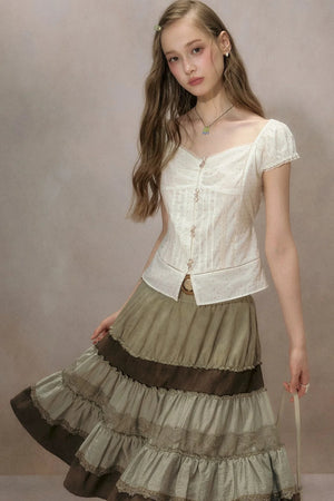 Cloud Starlight Lace Blouse