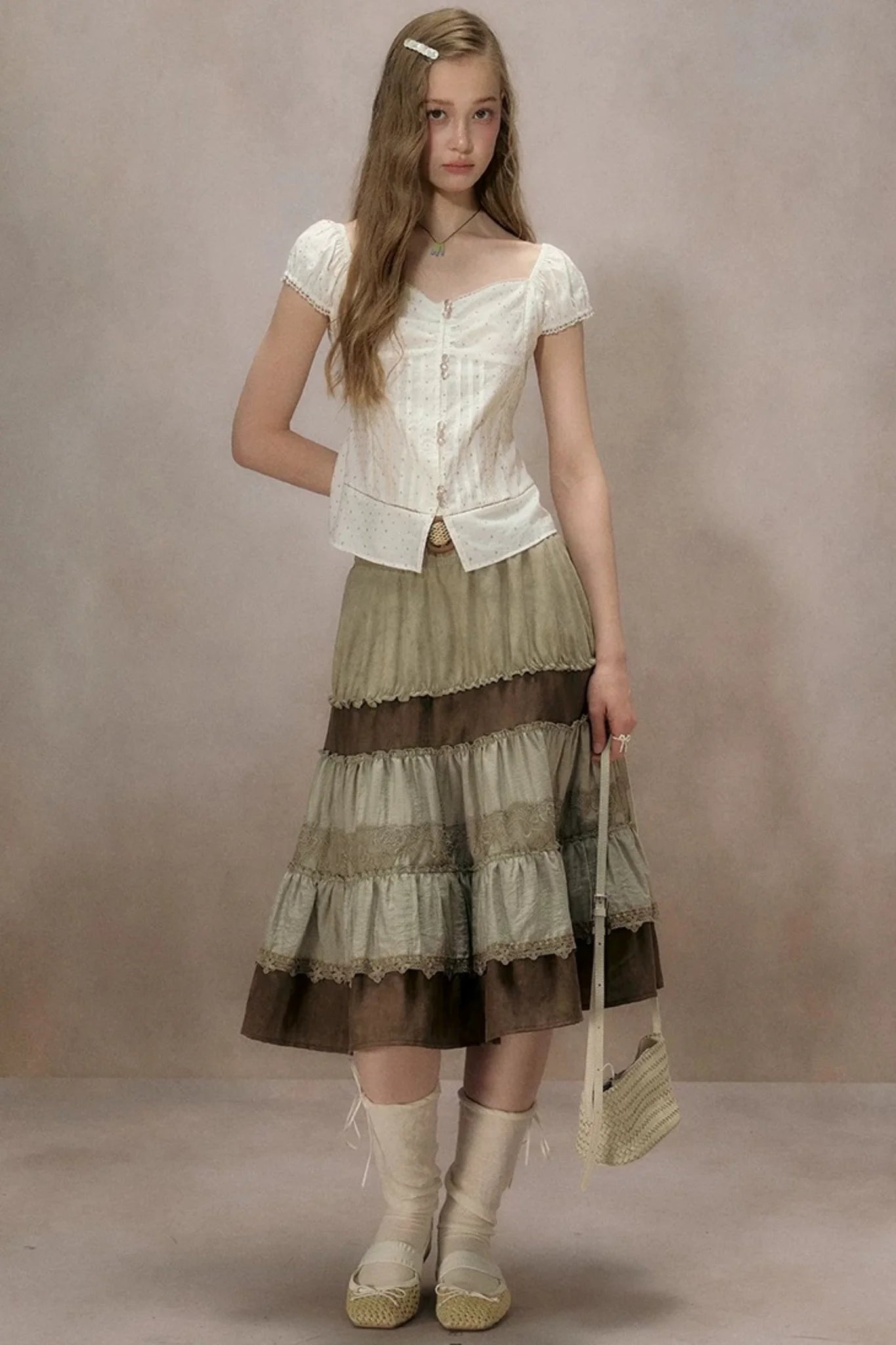 Cloud Starlight Lace Blouse