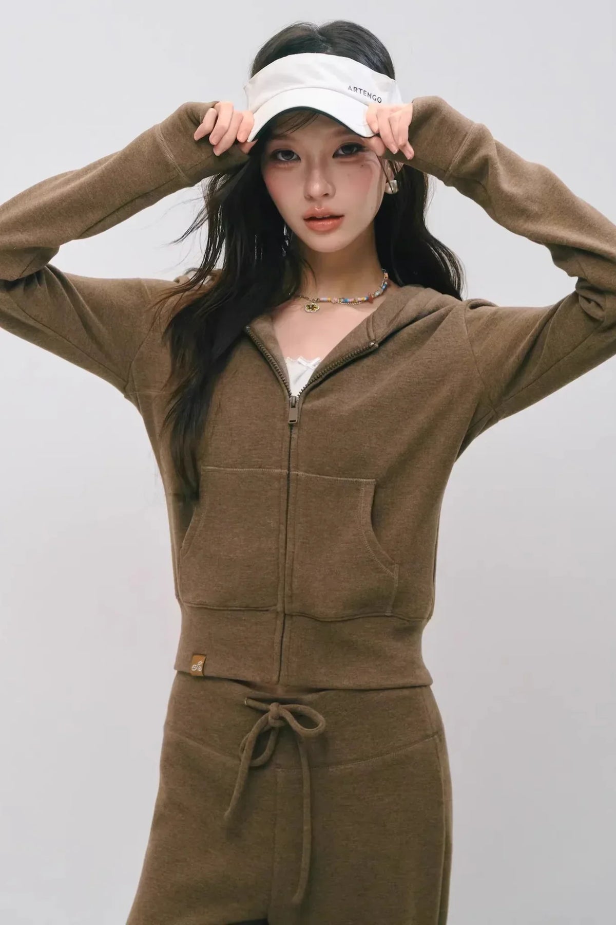 Cloud-Velvet Hooded Sweatshirt Set-Up