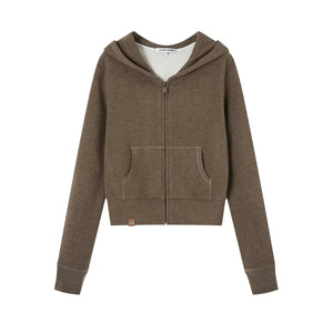 Cloud-Velvet Hooded Sweatshirt Set-Up