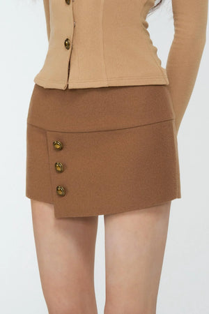 Coffee Knit Two-Piece Top Set-Up