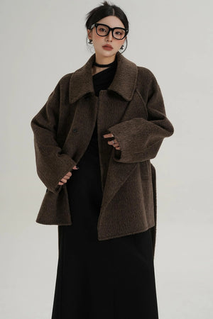 Coffee Woolen Jacket