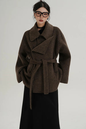 Coffee Woolen Jacket