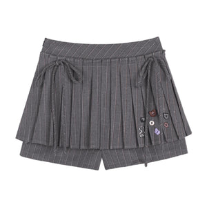 College Chic Studded Pants-Skirt