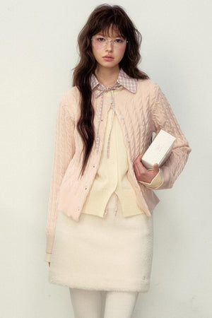 College Style Fake Two-Layer Sweater