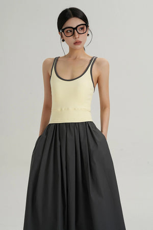 Color Block Camisole Dress