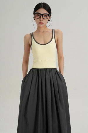 Color Block Camisole Dress
