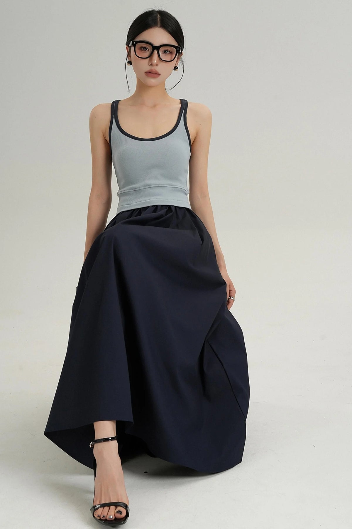 Color Block Camisole Dress