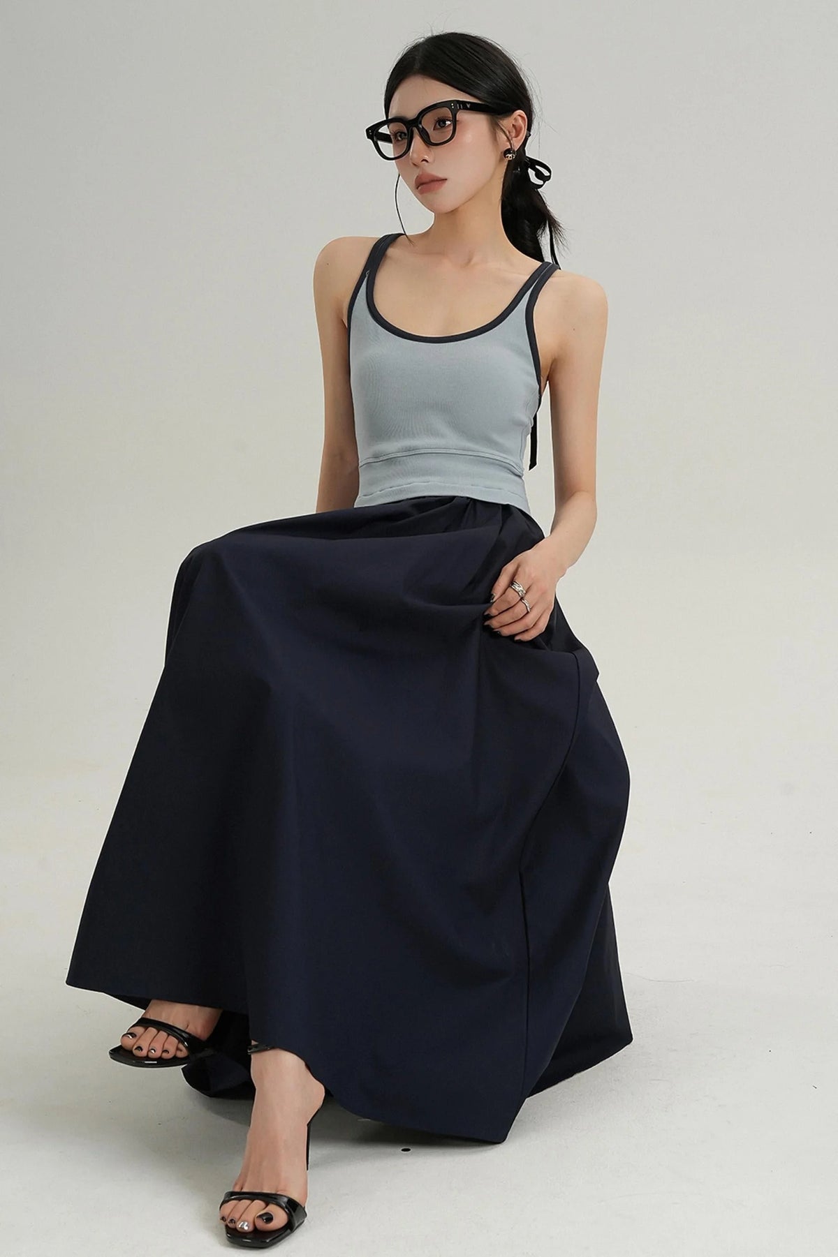Color Block Camisole Dress