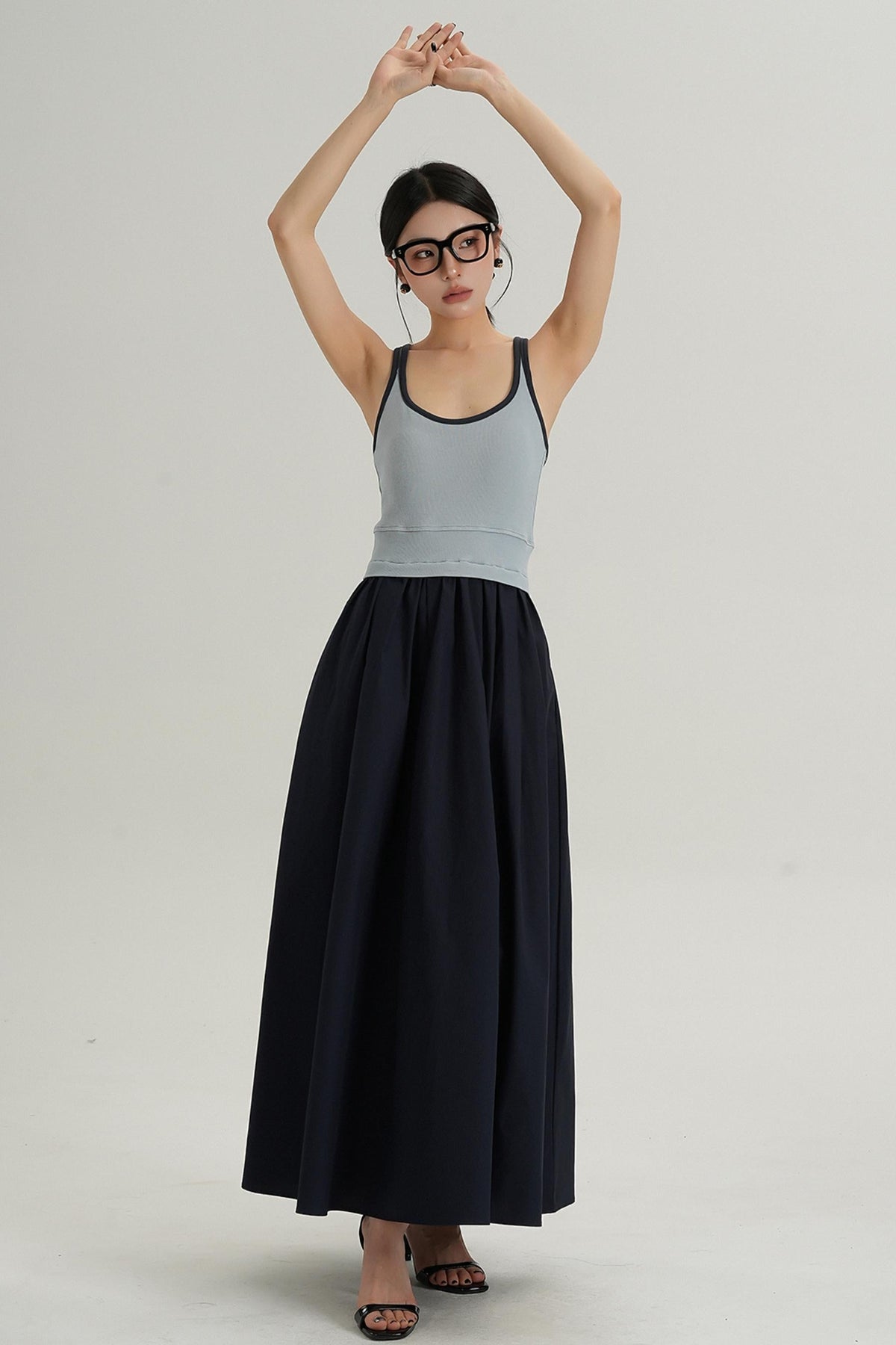 Color Block Camisole Dress