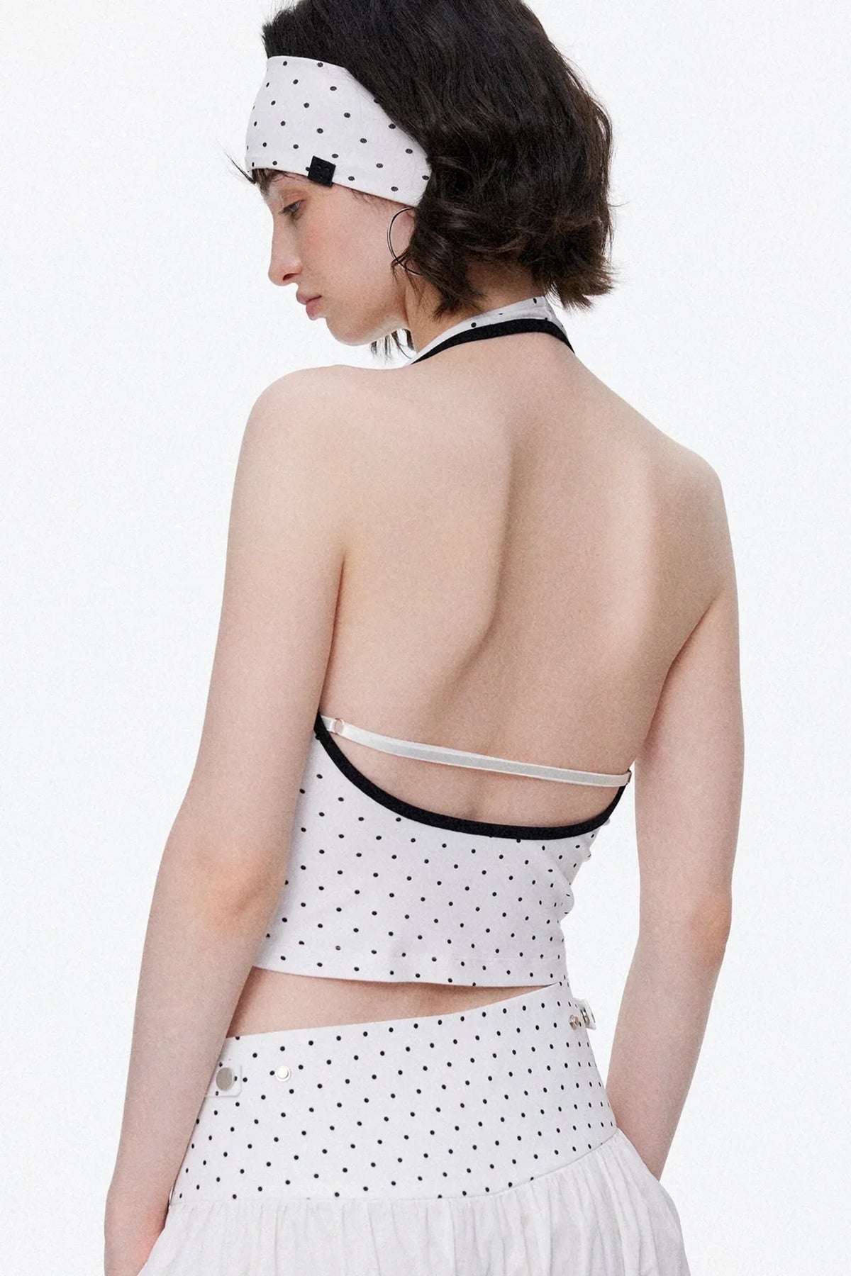 Color-Block Halter Camisole Top
