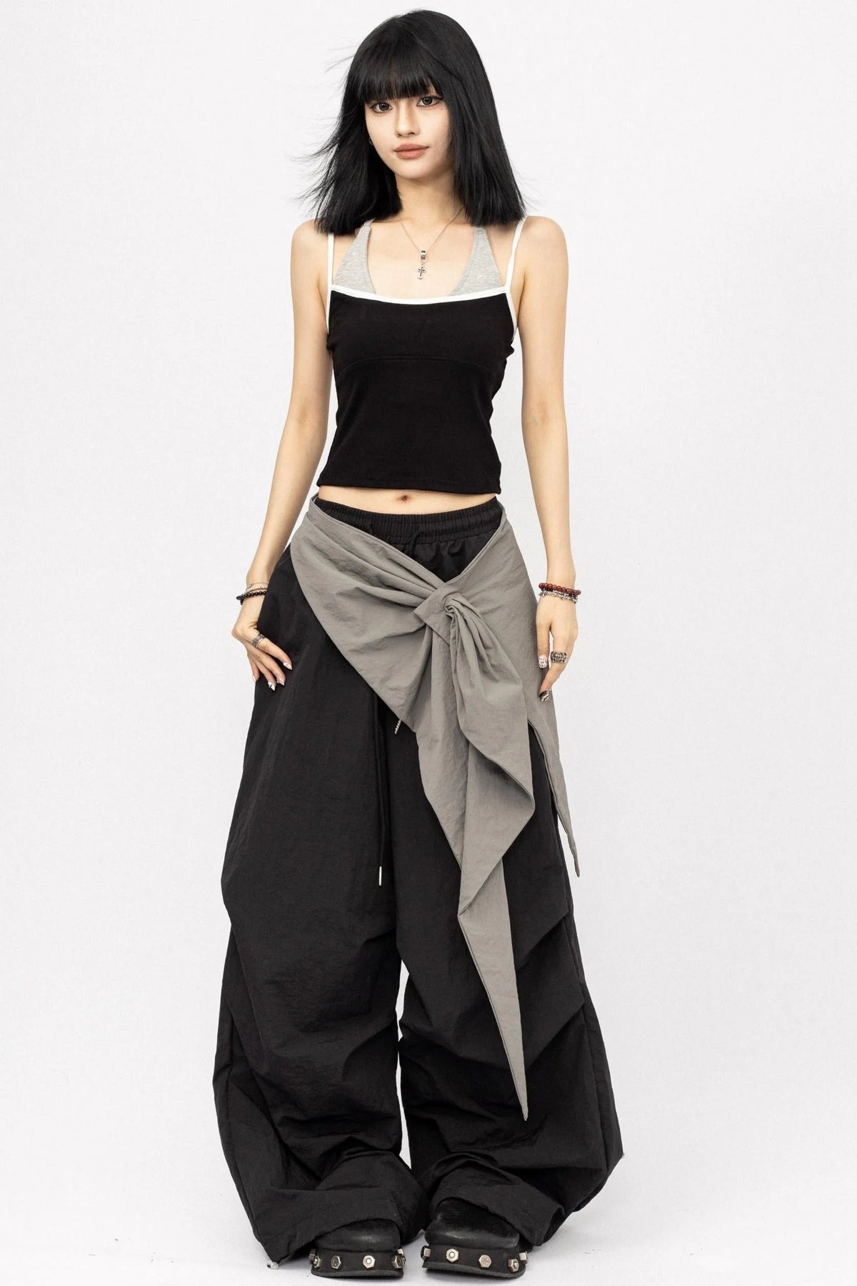 Color Block Halter Tank Top