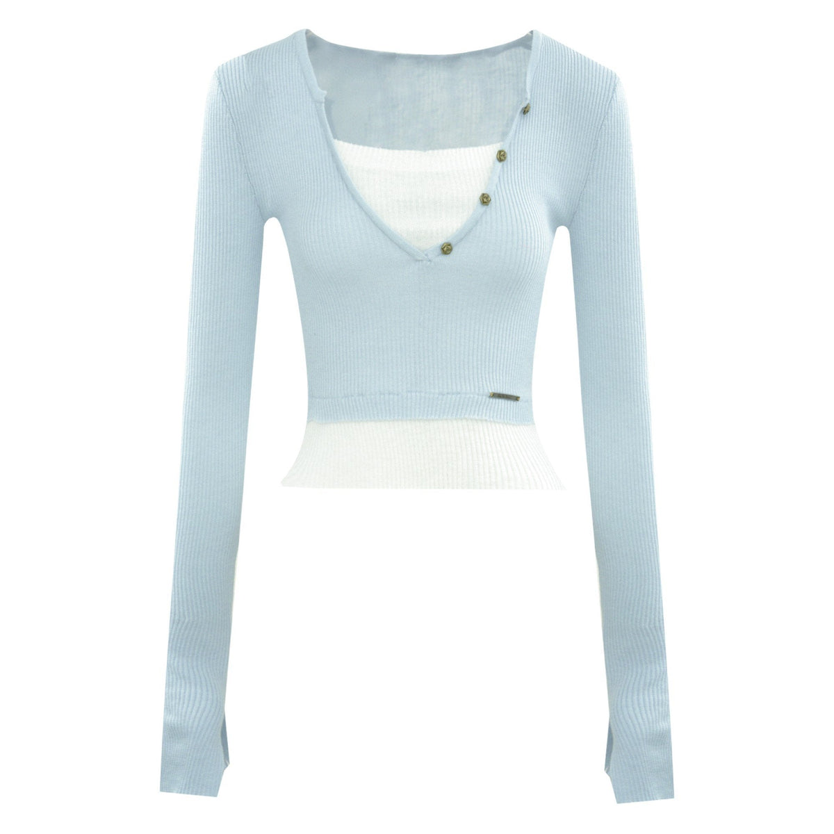 Color-block Knit Top