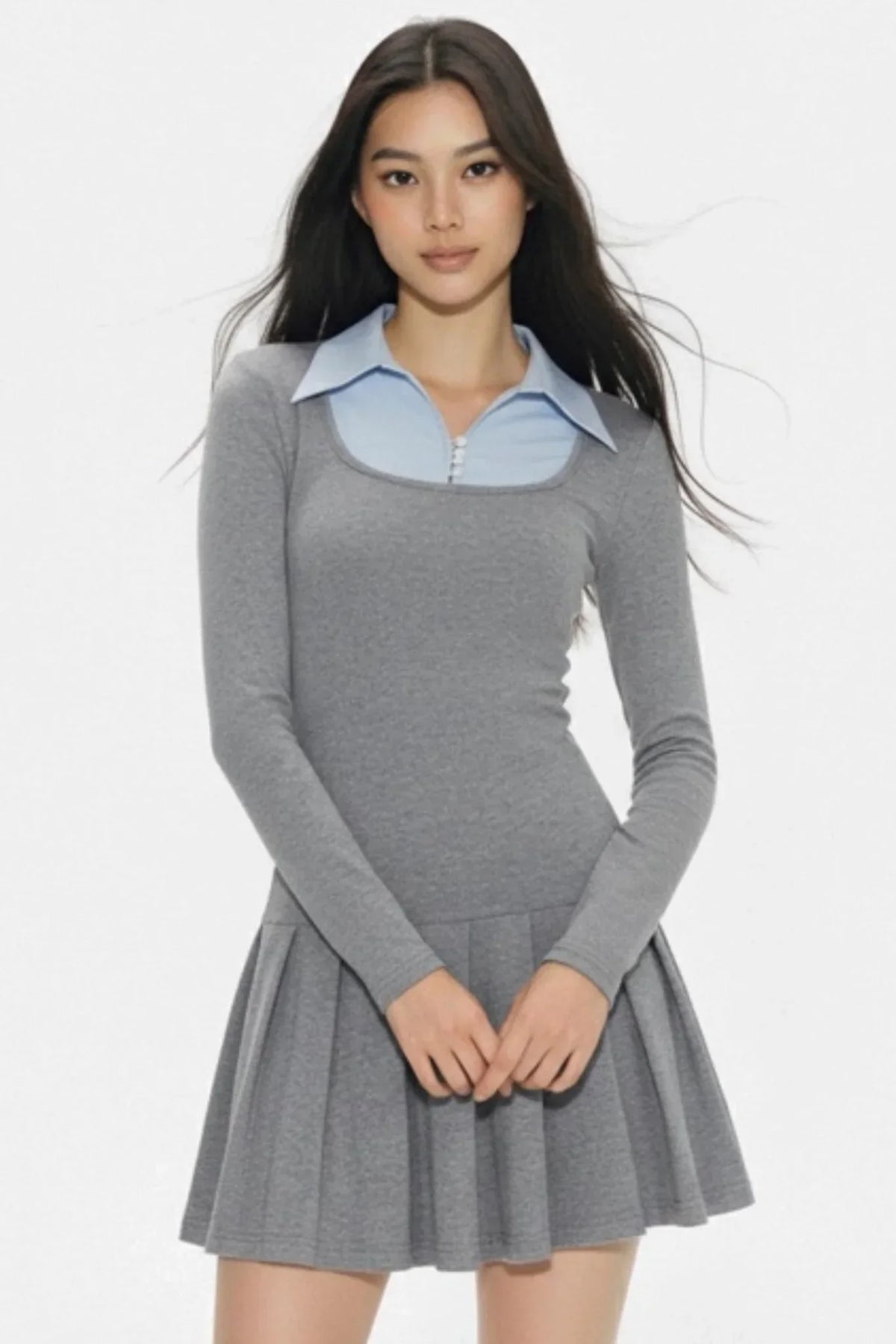 Color-Block Layered Dress