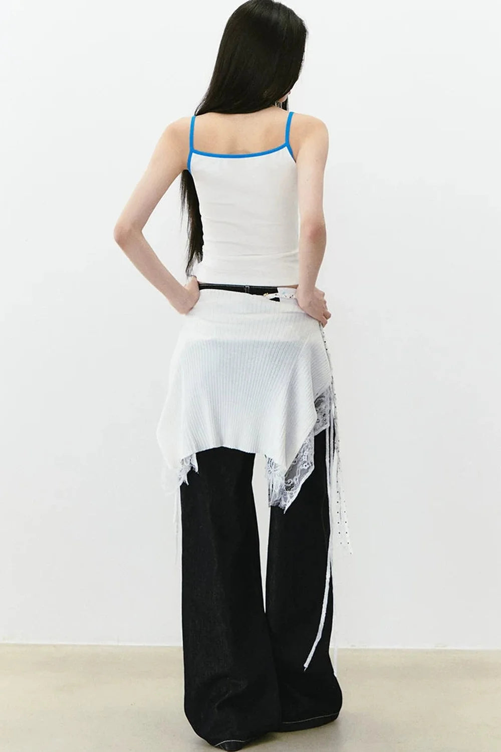 Color-Block Letter Print Camisole