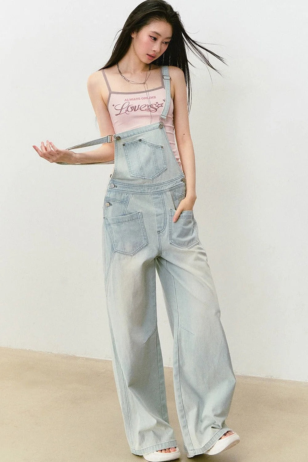 Color-Block Letter Print Camisole Top