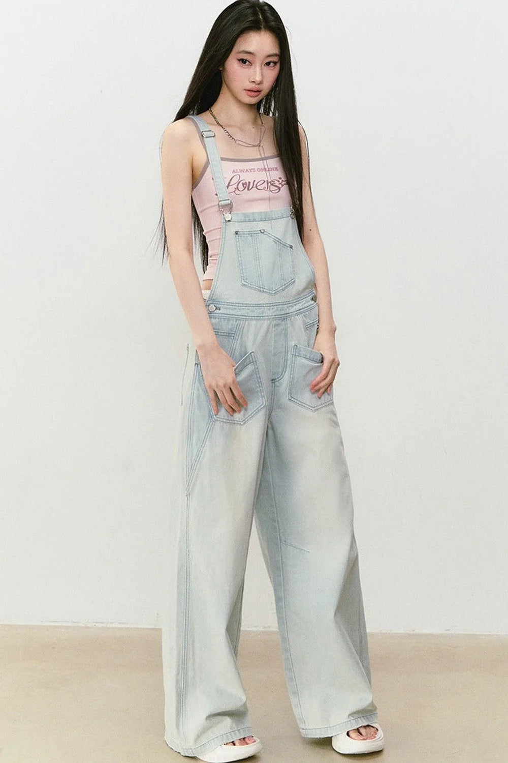 Color-Block Letter Print Camisole Top