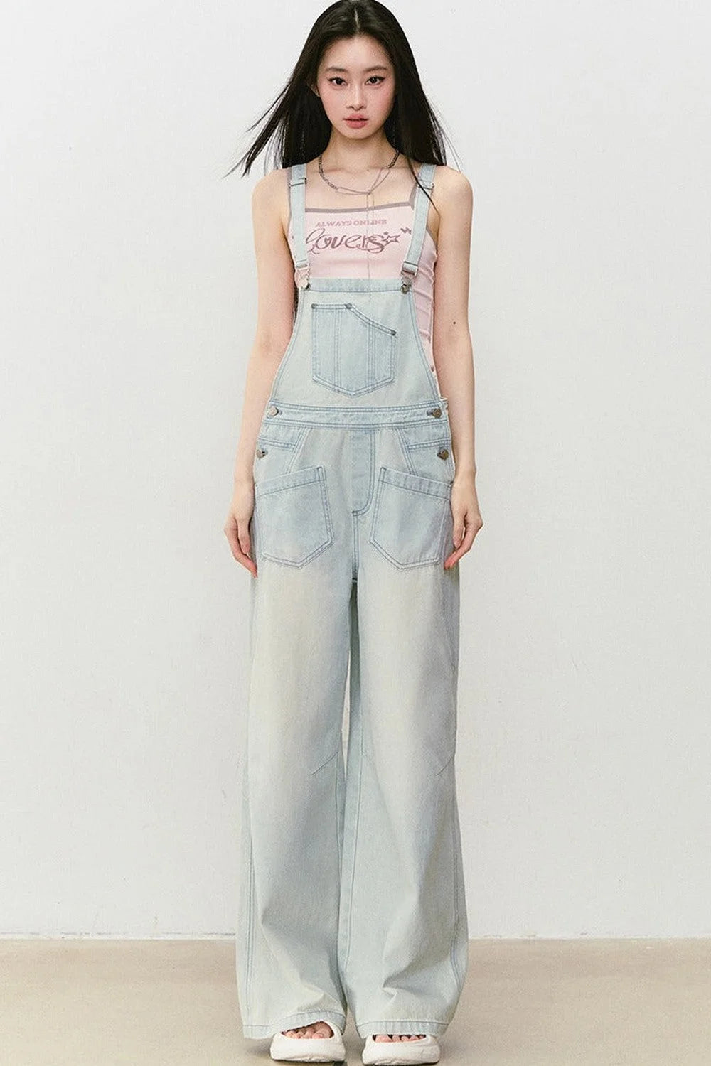 Color-Block Letter Print Camisole Top