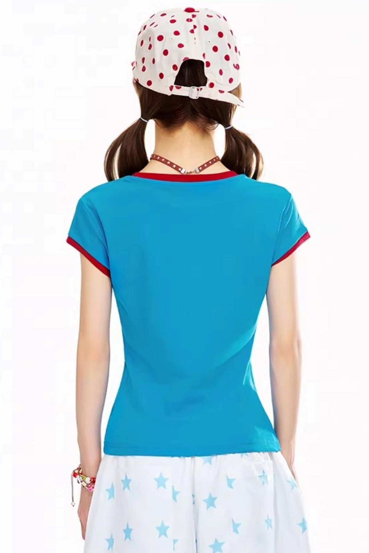 Color-Block Letter Print Top