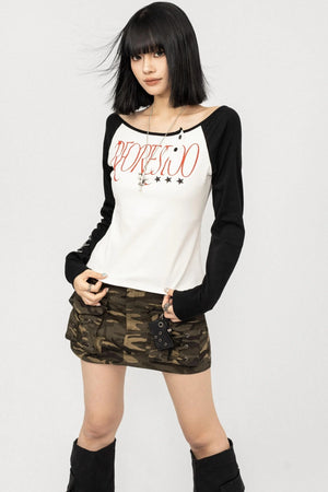 Color-block Long Sleeve Shirt