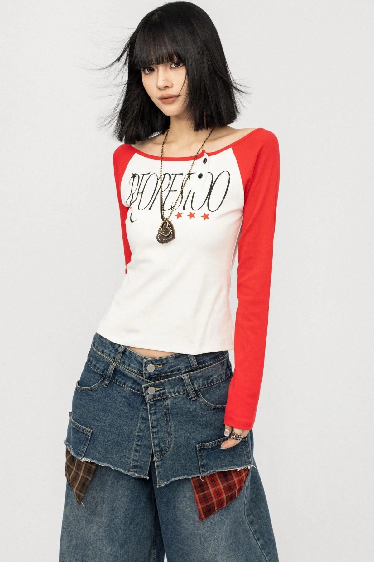 Color-block Long Sleeve Shirt