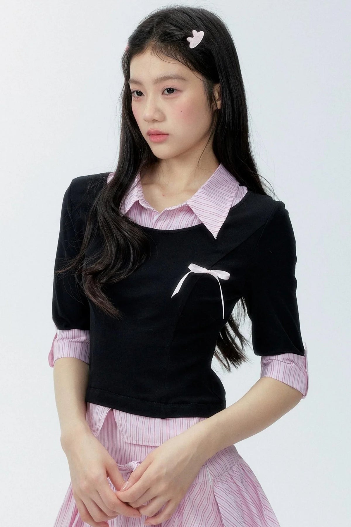 Color-Block Polo Shirt Set-Up
