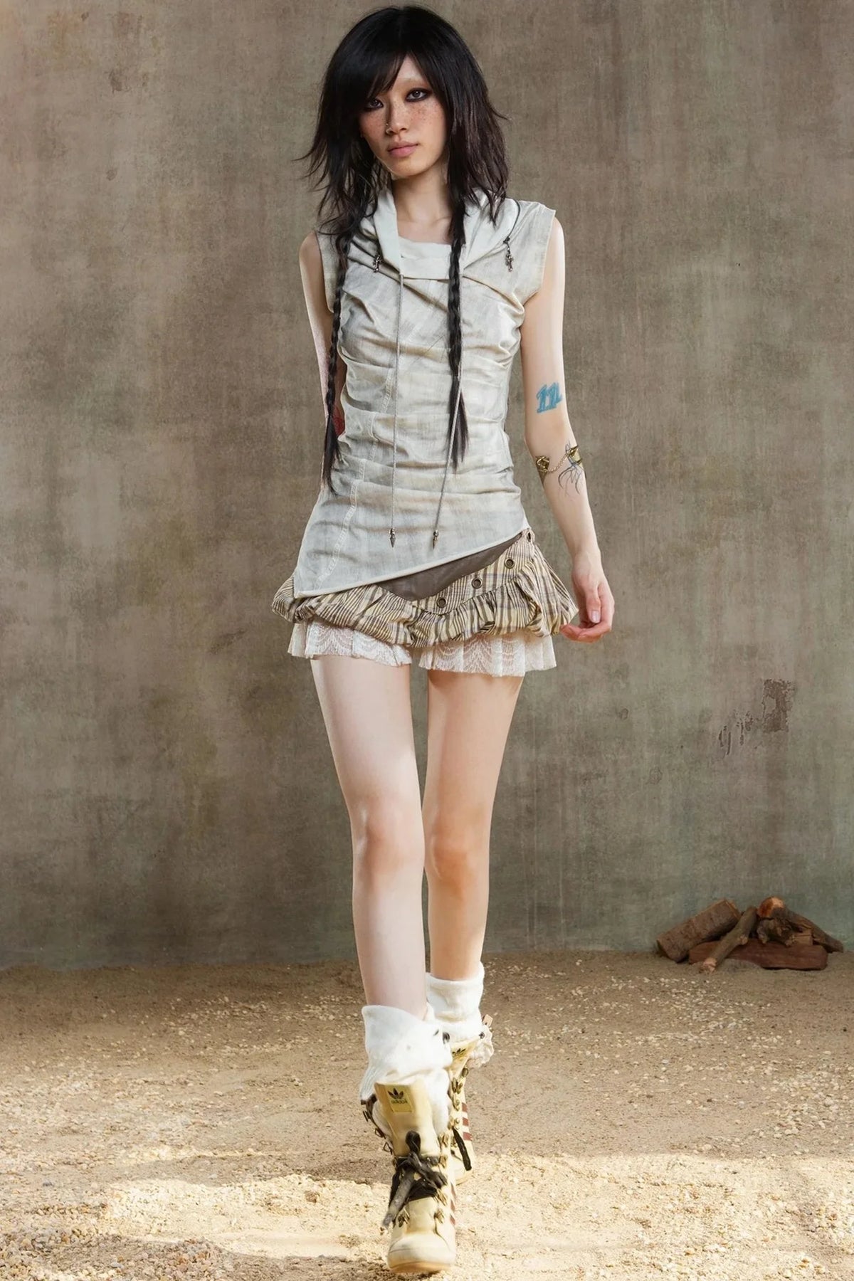 Color-Block Skort Deluxe Skirt