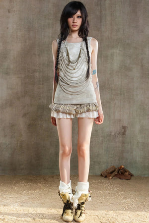 Color-Block Skort Deluxe Skirt
