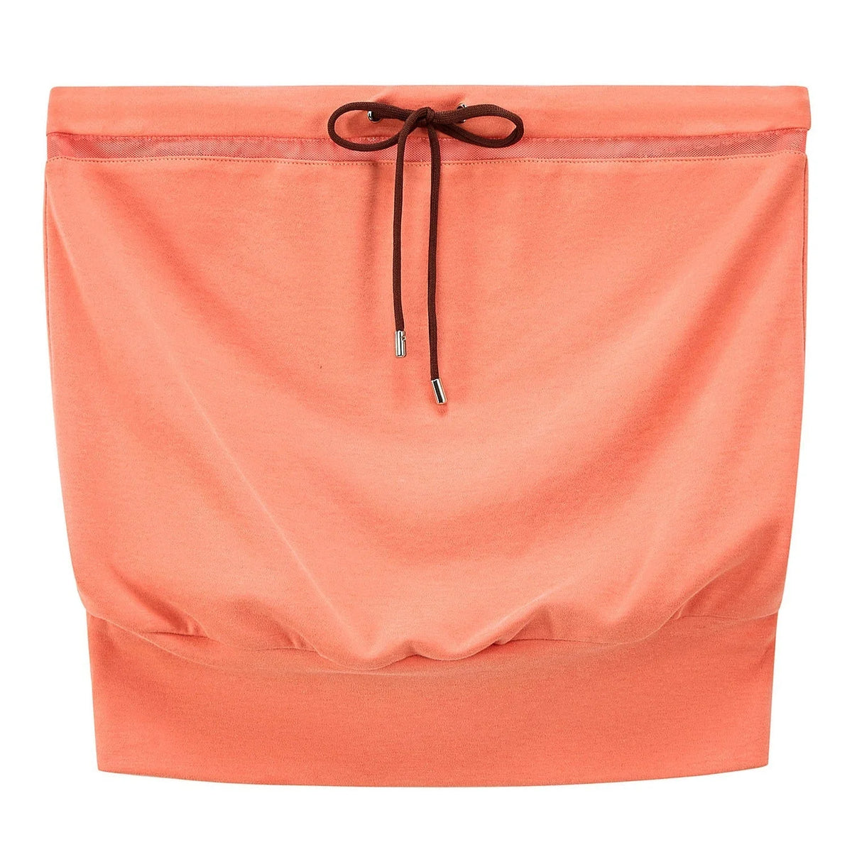 Color-Blocked Drawstring Tube Top