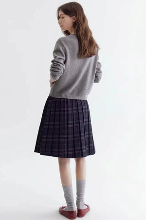 Color-Blocked Heart Knitted Sweater
