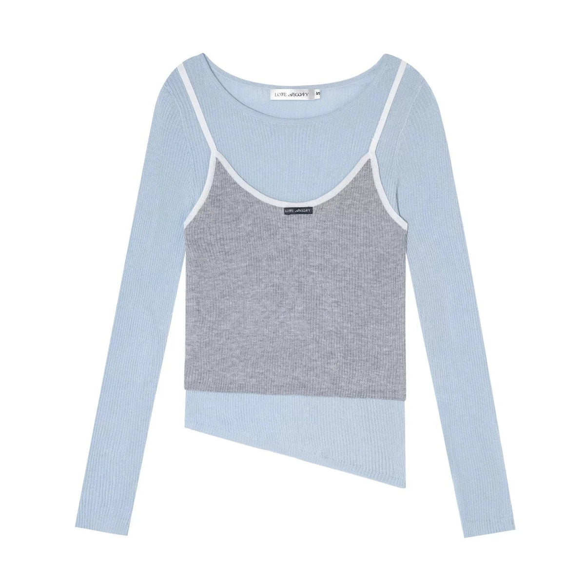 Color-Blocked Knit Camisole Top