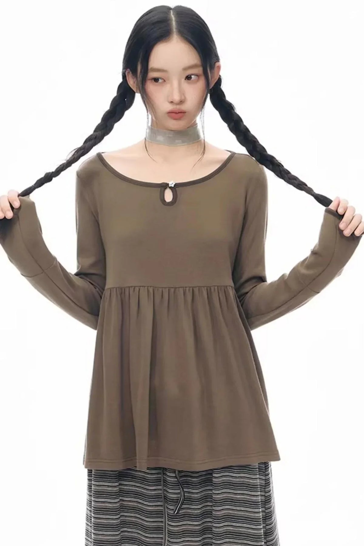 Color-Blocked Knit Sweater
