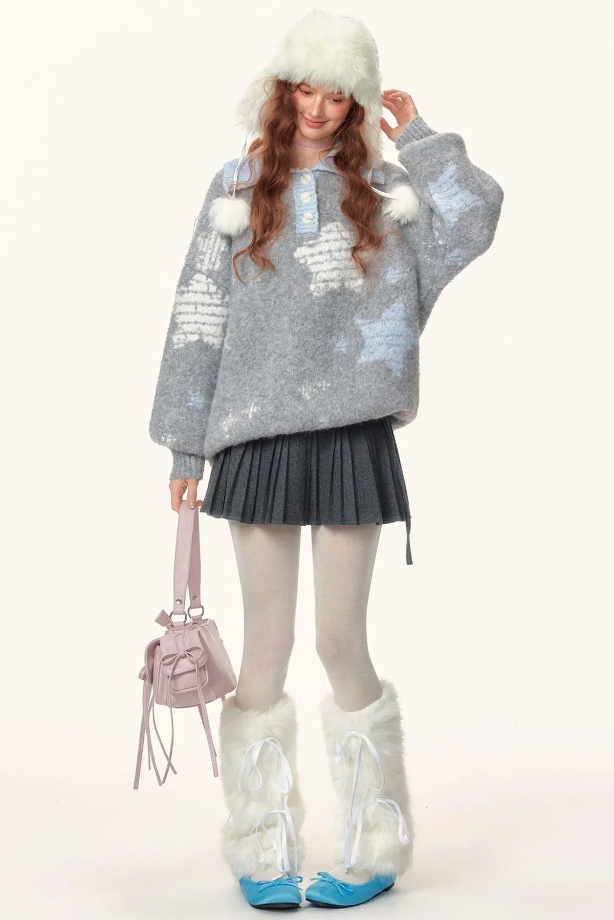 Color-Blocked Star Polo Top