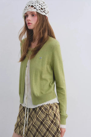 Color-Blocking Knit Cardigan